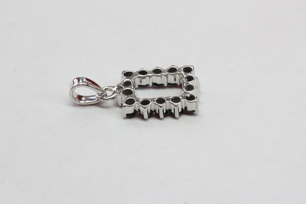 Edler 2,05 Carat schwarzer Spinell Anhanger 925 Silber Collier Kette schwarzer Edelstein