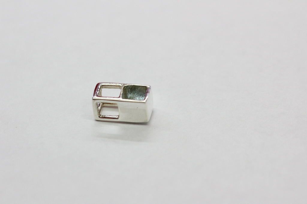 Design pur 0,6 Carat Blautopas Anhänger 925 Silber Colier Kette  Designschmuck