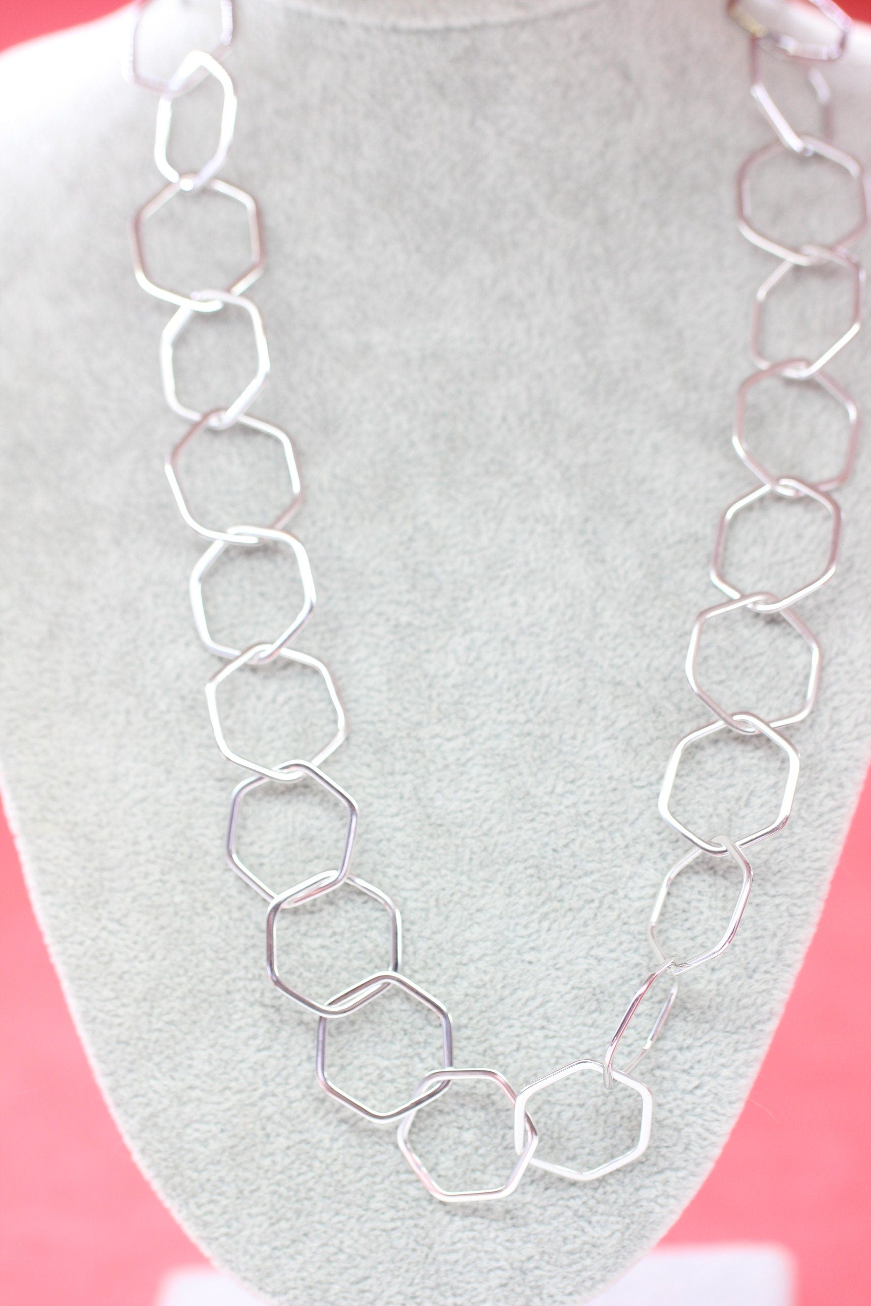 Design Silber Colllier ca 43 cm Designschmuck Top Kette Silbercollier