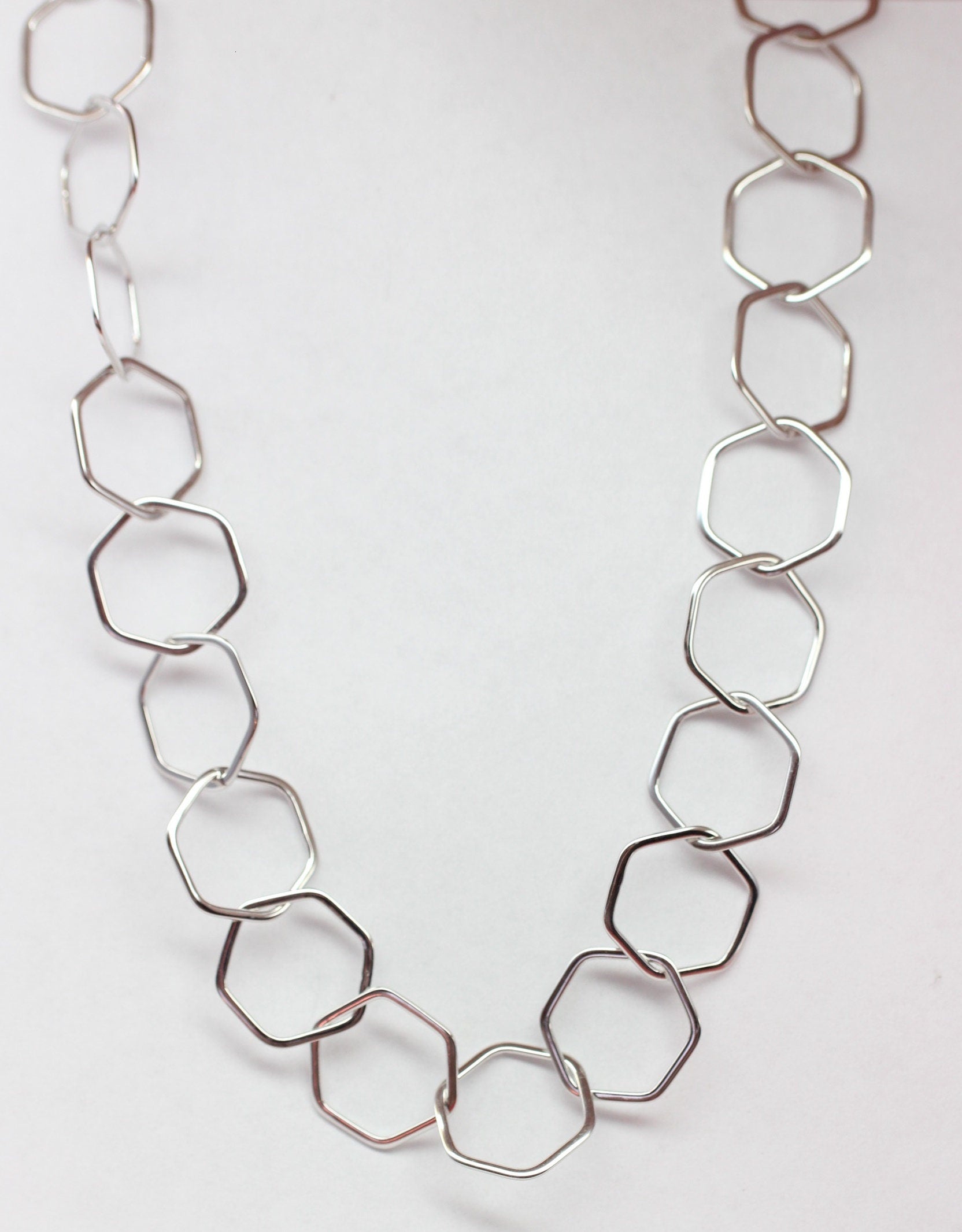 Design Silber Colllier ca 43 cm Designschmuck Top Kette Silbercollier