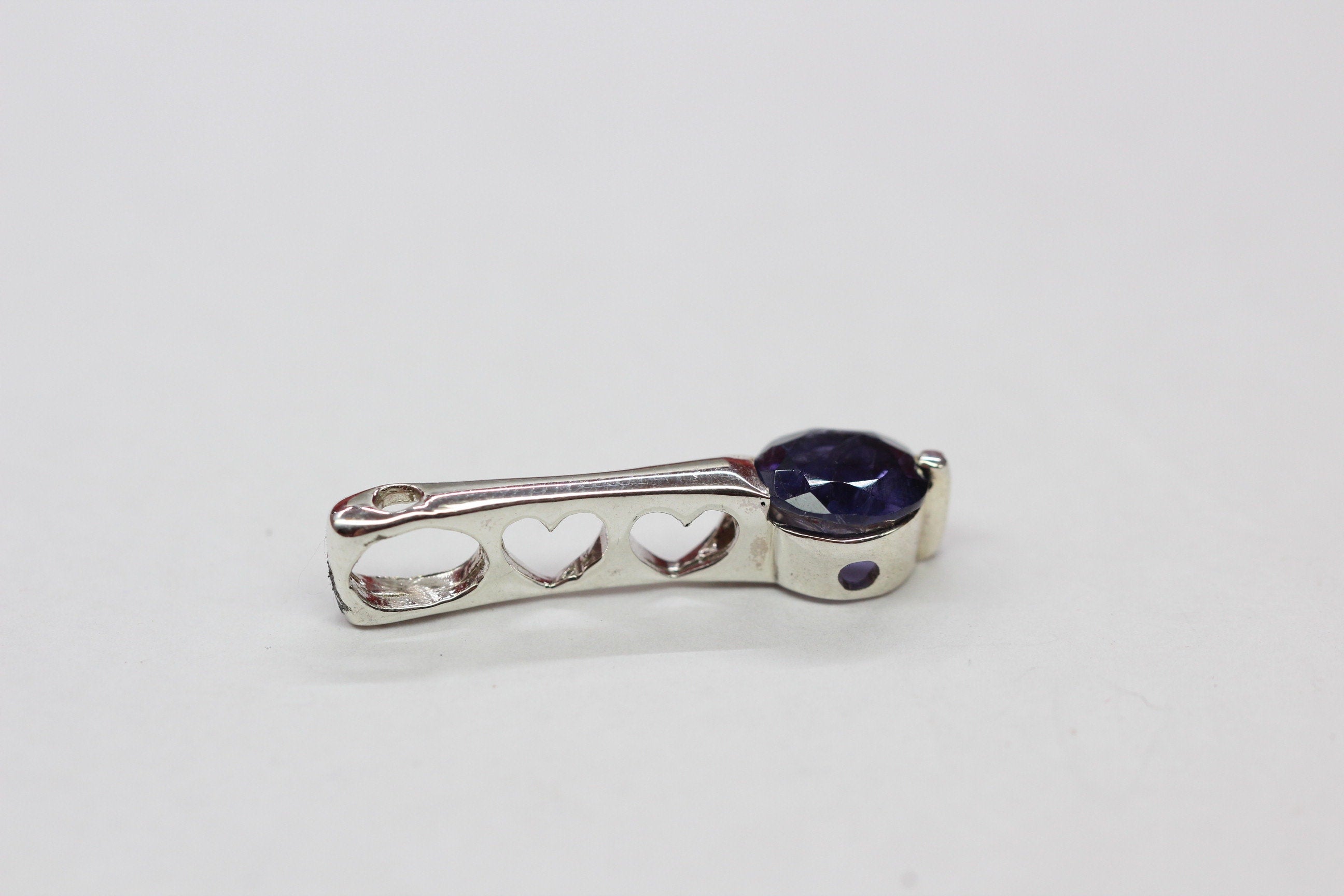 Edler 2,2 Carat lolith Anhanger 925 Silber Wassersaphir Luchssaphir