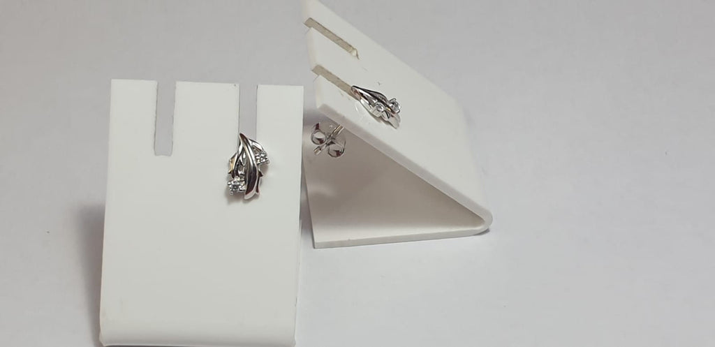 Edle funkelnde Zirkonia Ohrstecker Ohrschmuck 925 Silber American Diamant