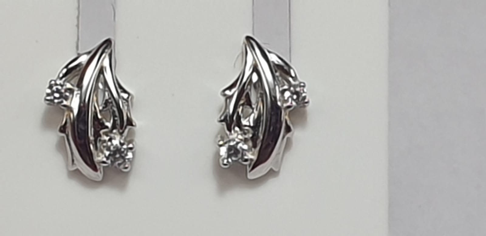 Edle funkelnde Zirkonia Ohrstecker Ohrschmuck 925 Silber American Diamant