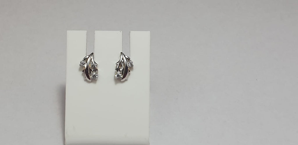 Edle funkelnde Zirkonia Ohrstecker Ohrschmuck 925 Silber American Diamant