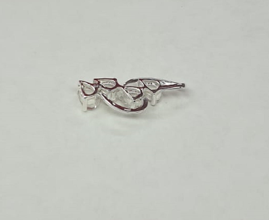 Edler 1,7 Carat edler weisstopas Anhanger 925 Silber weisser Topas Colier Kette