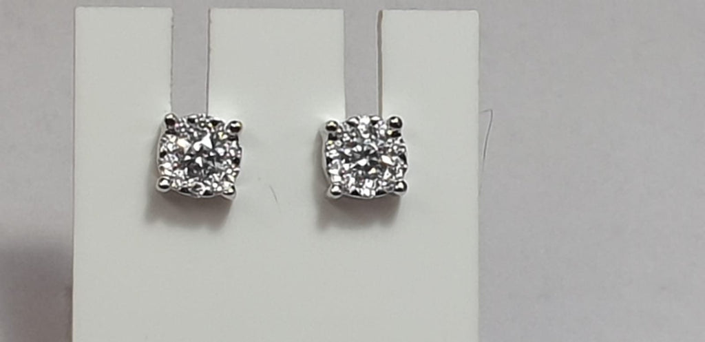 Edle Ohrstecker mit Zirkonia 925 Silber Unisex..ein Traum aus Silber und Zirkonia