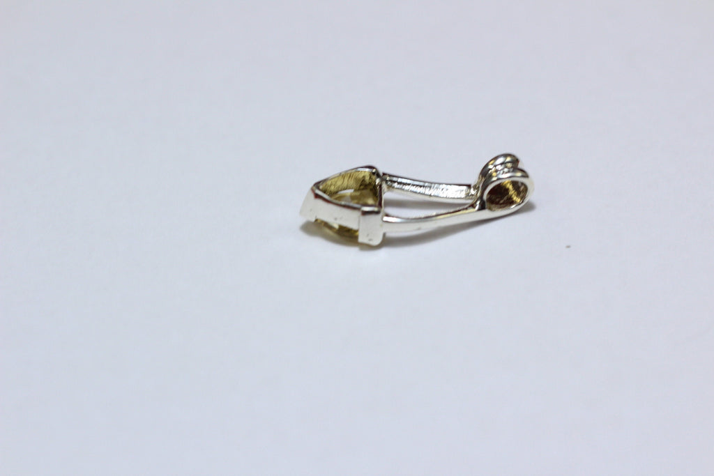 Edler 1,3 Carat Citrin Anhanger 925 Silber gelber Edelstein