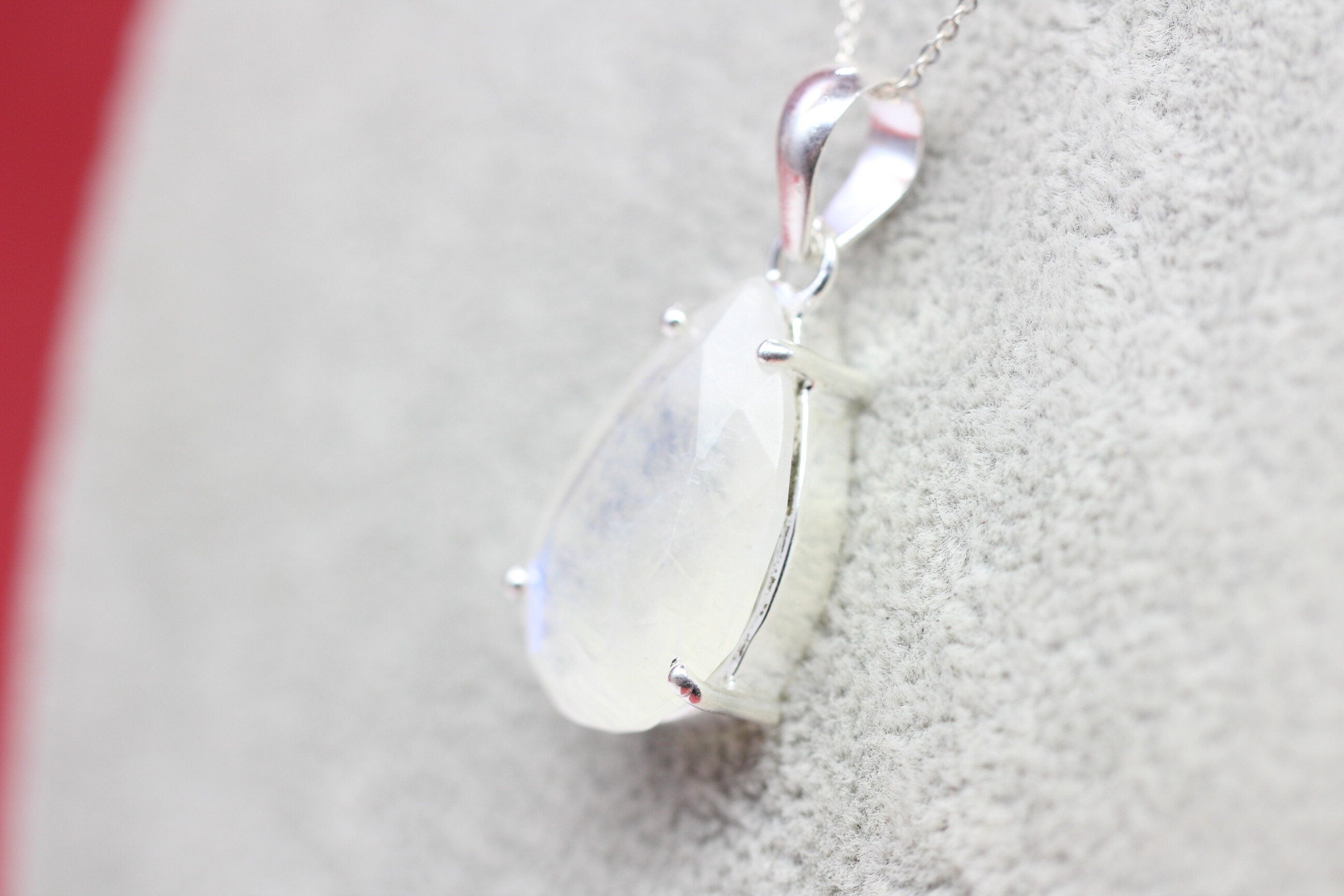 Edler 18,3 Carat Mondlichttopas Anhänger 925 Silber