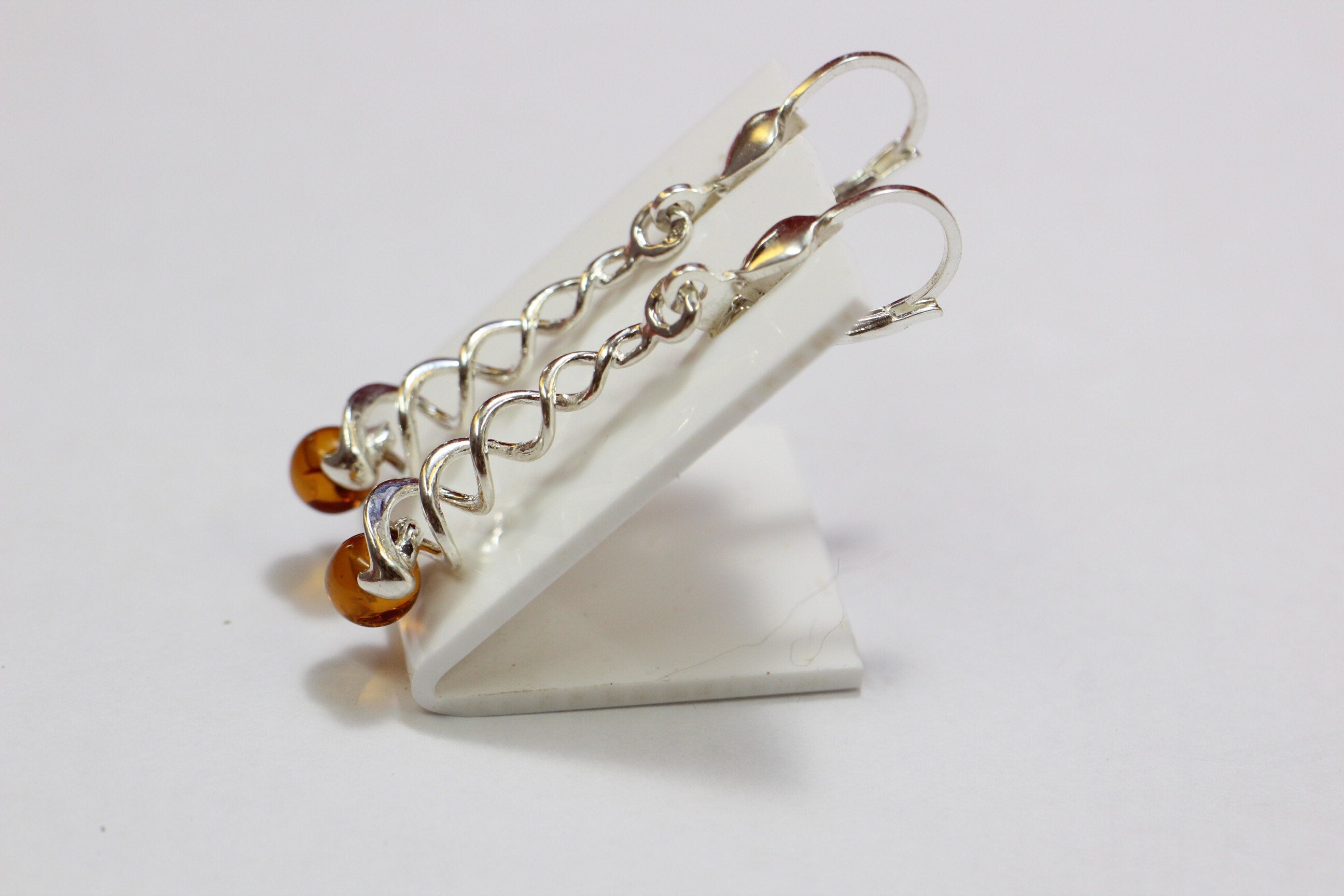 Edle Bernstein Ohrhanger 925 Silber edler Bernstein aus Litauen Top Schmuck
