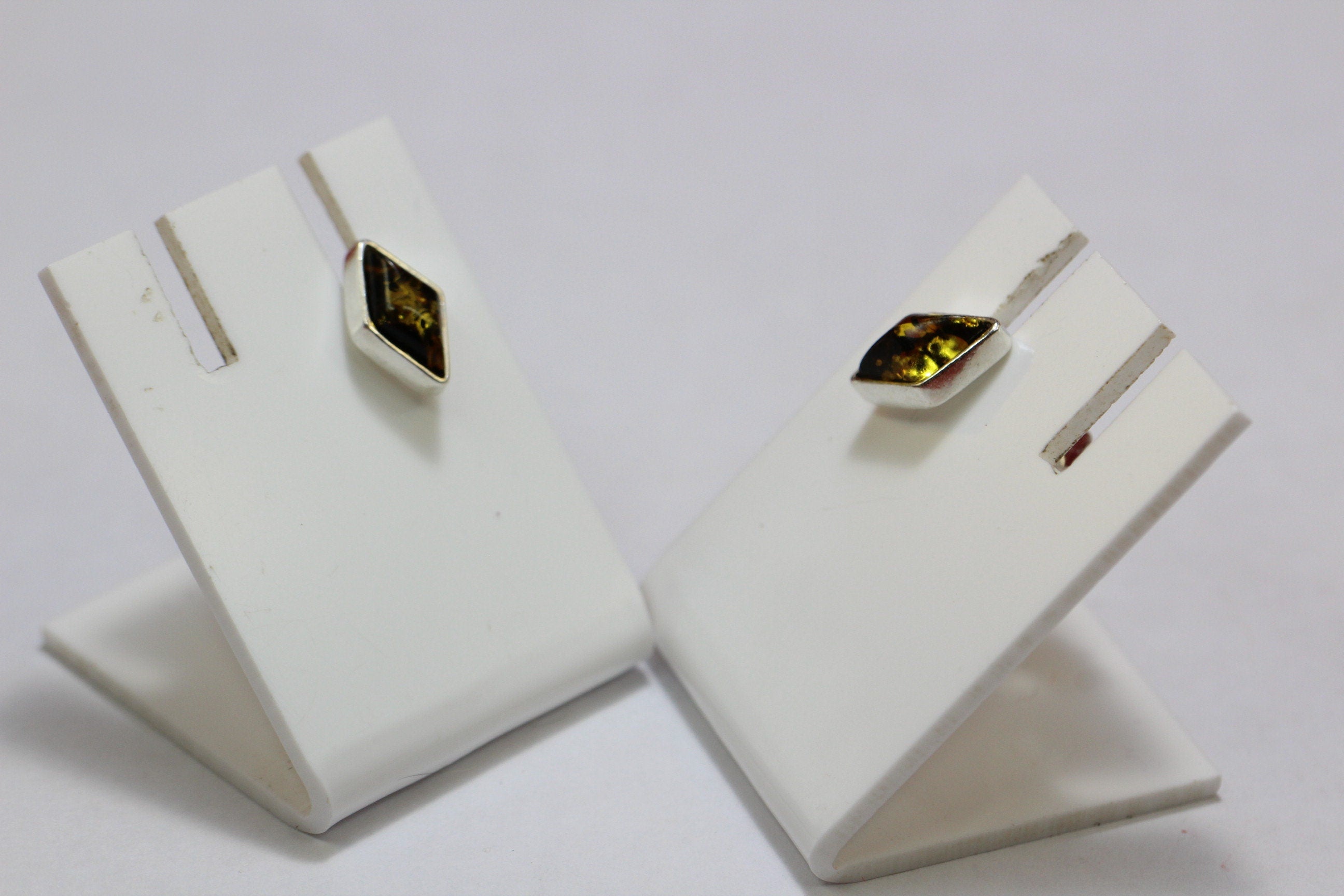 Edler Bernstein Ohrstecker Unisex 925 Silber Ohrschmuck Bernsten aus Litauen