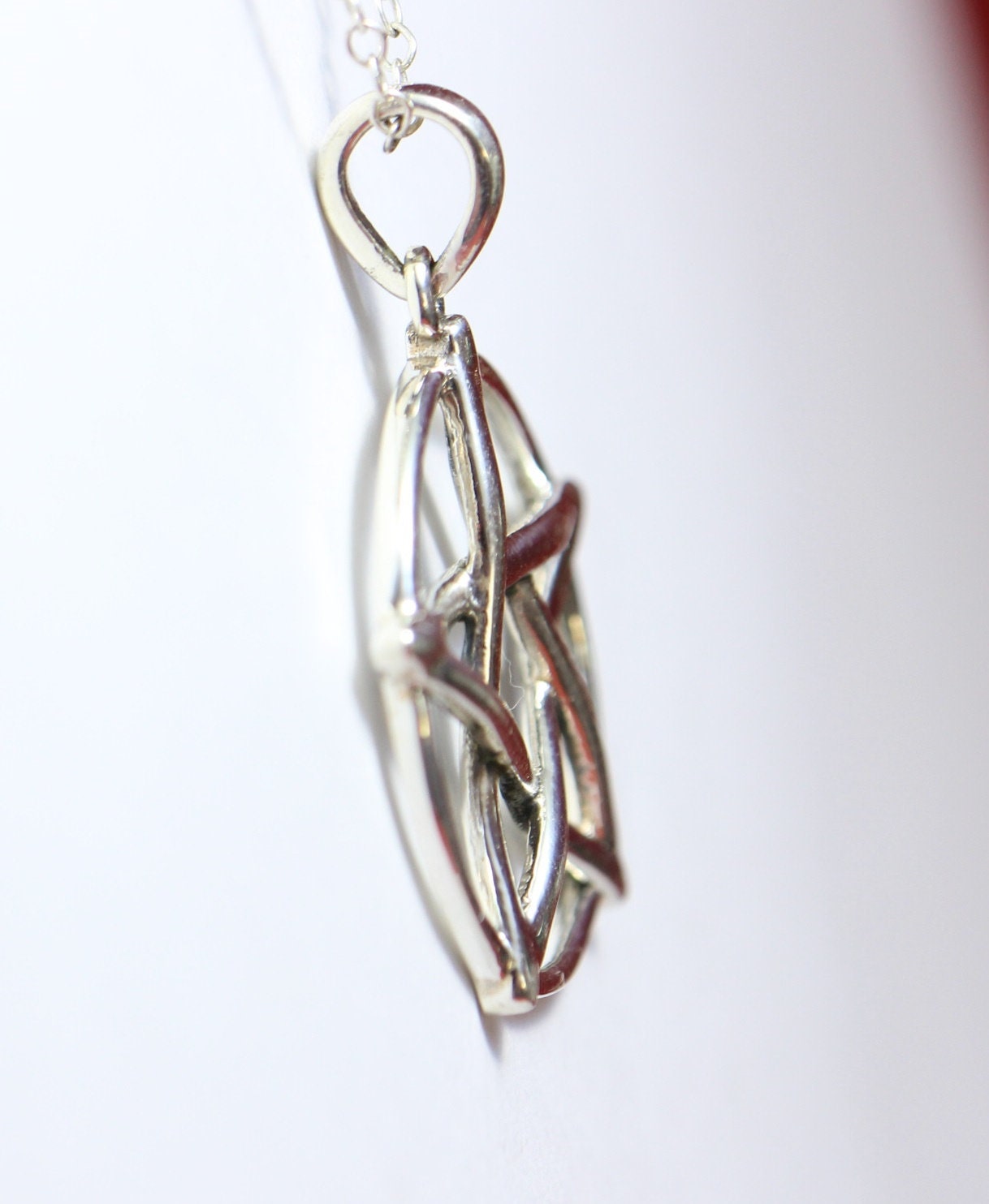 Anhanger Davidstern 925 Silber ca 2,5 cm Durchmesser Talisman Collier Kette