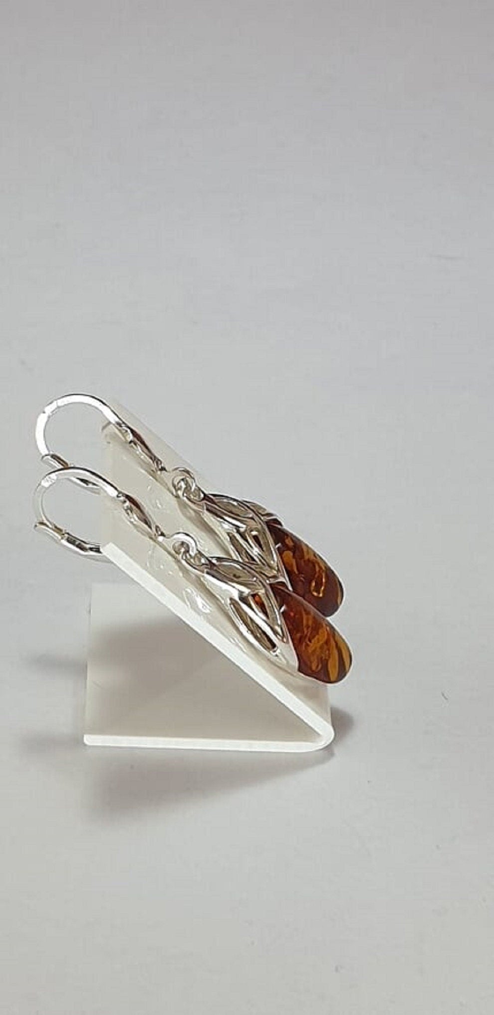 Edle Bernstein Ohrhanger 925 Silber Bernstein aus Letland Ohrschmuck Brisur