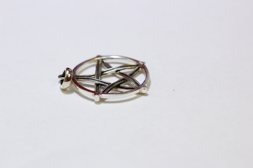 Anhanger Davidstern 925 Silber ca 2,5 cm Durchmesser Talisman Collier Kette