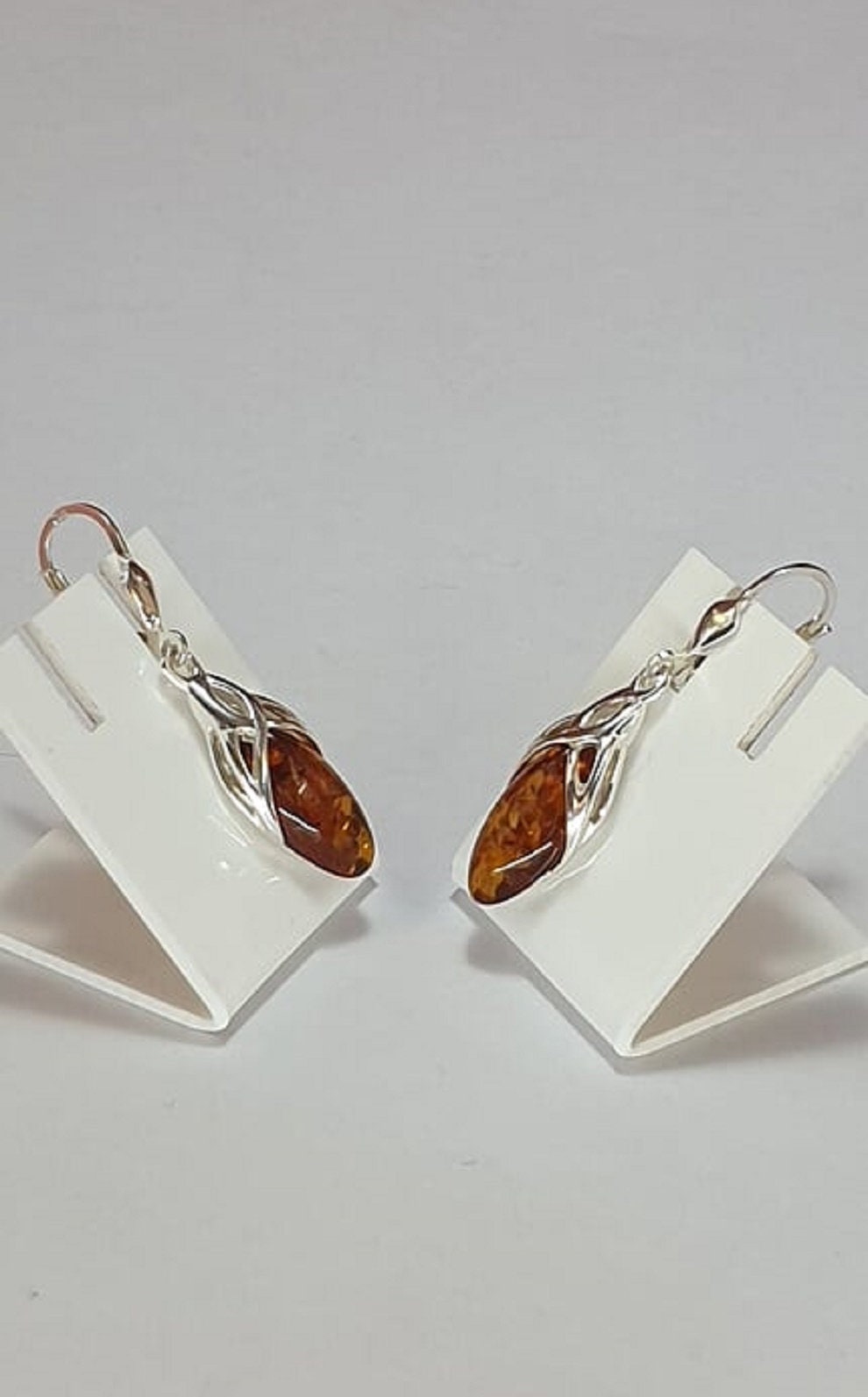 Edle Bernstein Ohrhanger 925 Silber Bernstein aus Letland Ohrschmuck Brisur