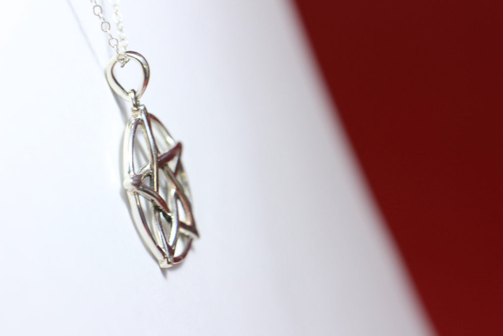 Anhanger Davidstern 925 Silber ca 2,5 cm Durchmesser Talisman Collier Kette