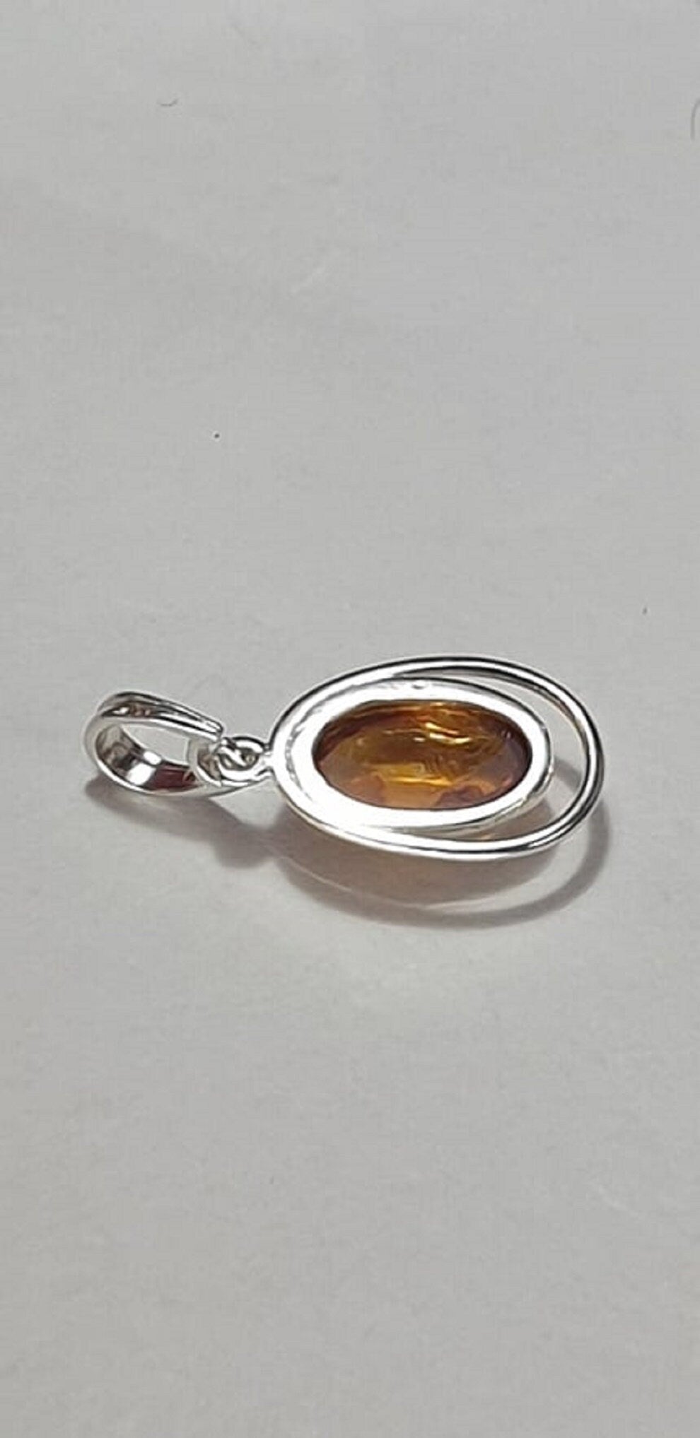 Edler Bernstein Anhanger 925 Silber Collier Kette echter Bernstein aus Litauen