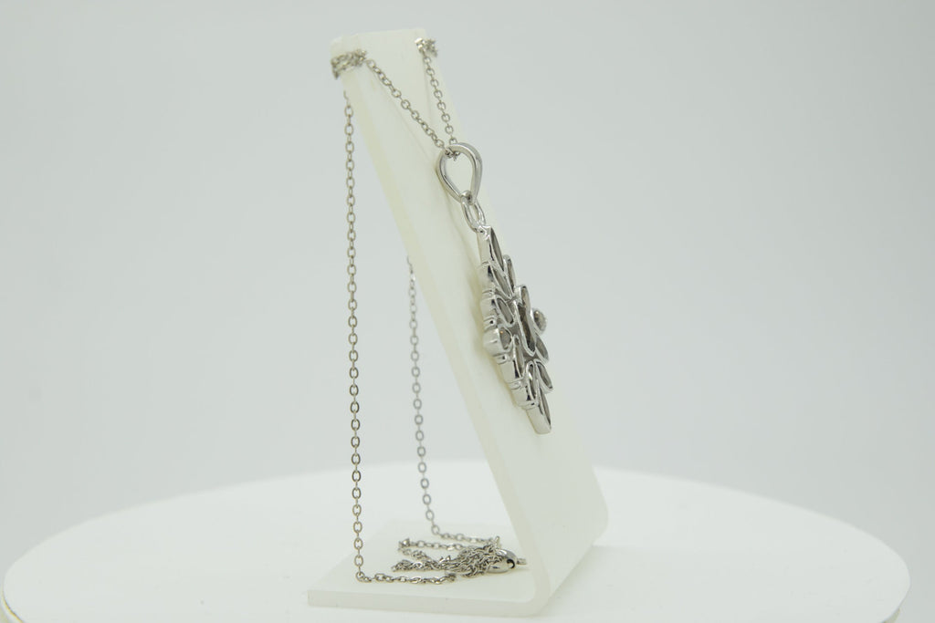 3,7 Carat Rauchquarz Anhanger 925 Silber Collier Kette Rauchtopas Anhanger