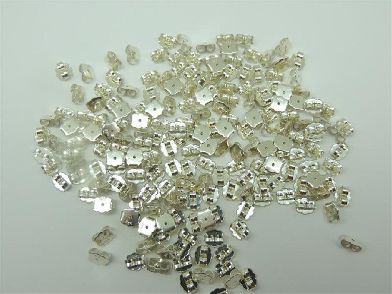 1 x  Flagel, Ohrmutter, ohrflagel, Ersatzteil, far Ohrstecker , 6 mm, Silber 925