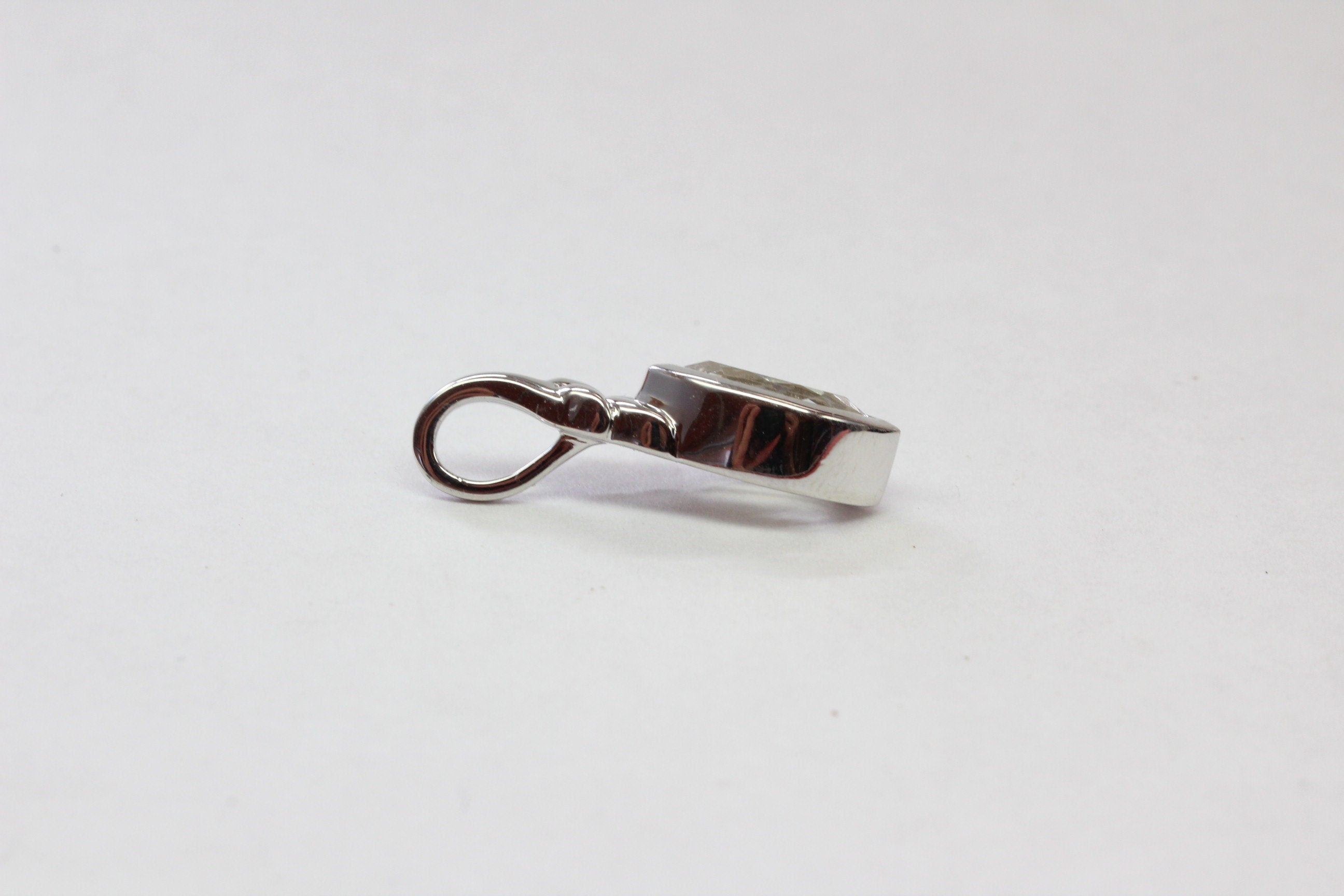 Edler 1,10 Carat weisstopas Anhanger 925 Silber  weisser Topas