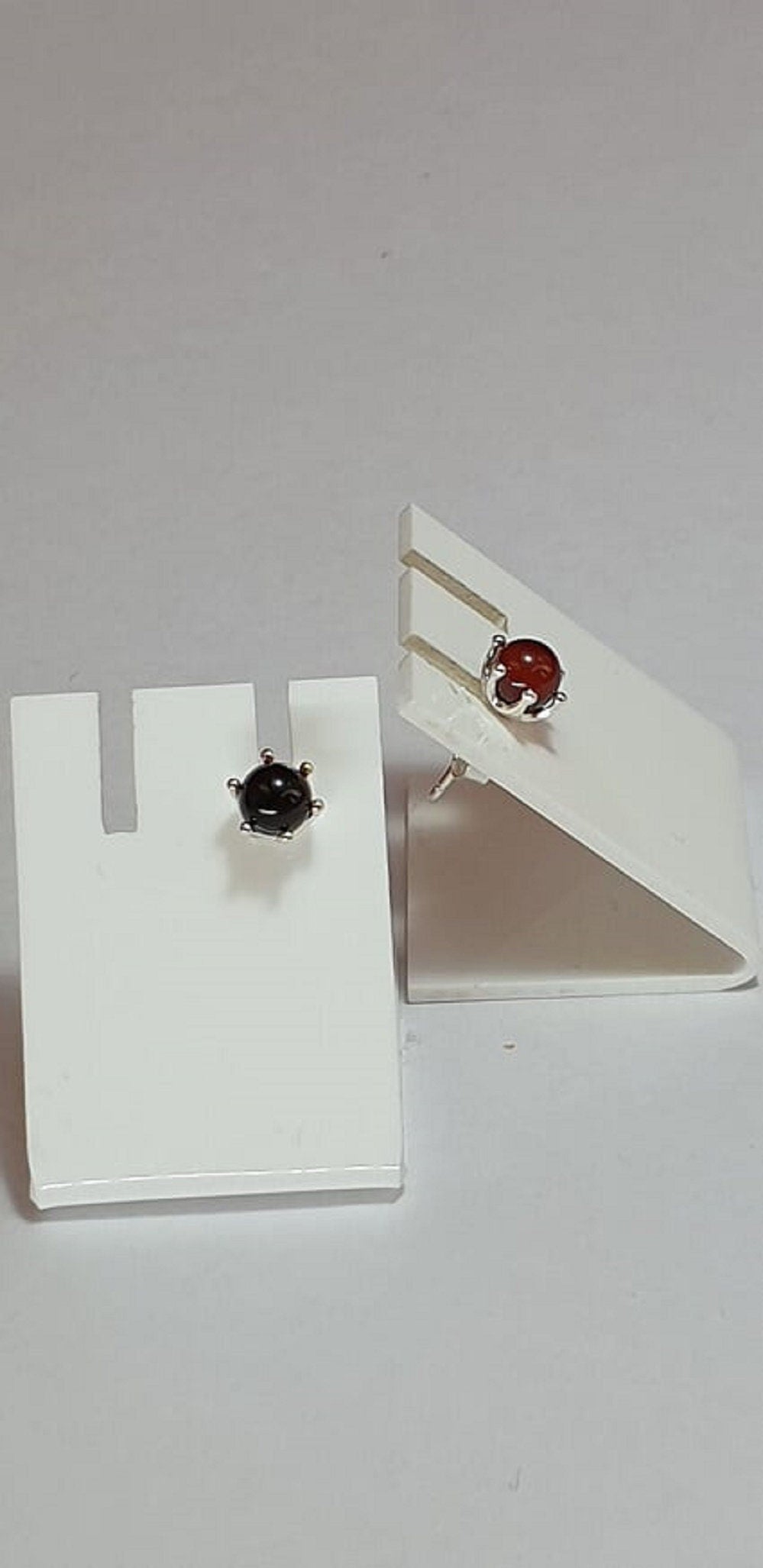 braune Bernstein Ohrstecker 925 Silber Ohrschmuck Bernstein aus Letland