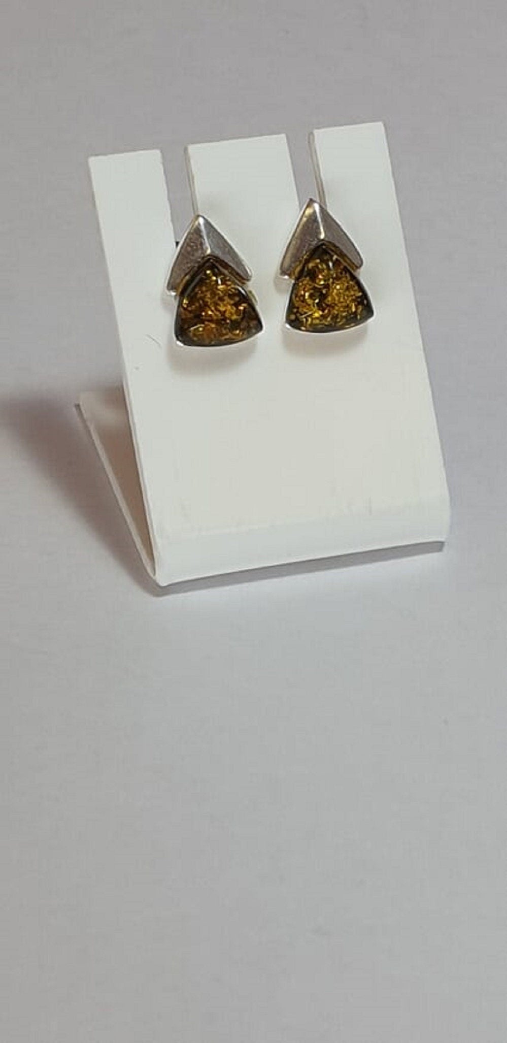 Edler Bernstein Ohrstecker Unisex 925 Silber Ohrschmuck Bernsten aus Litauen