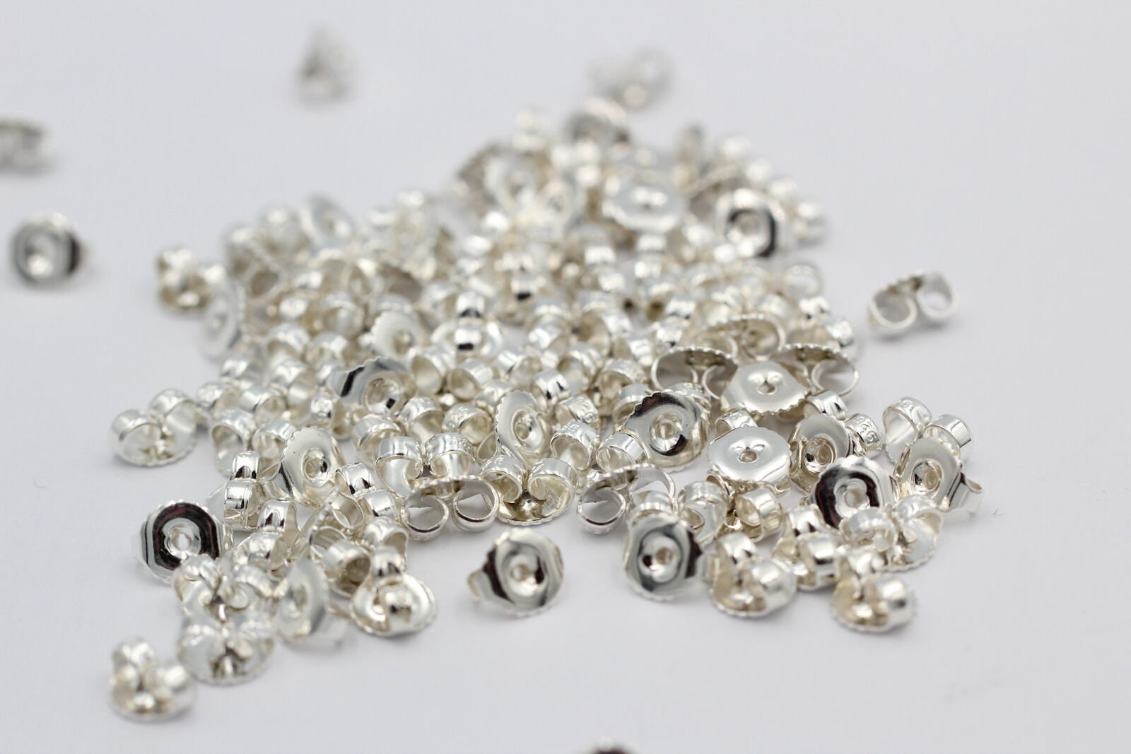 1 x  Flagel, Ohrmutter, ohrflagel, Ersatzteil, far Ohrstecker , 6,5 mm, Silber 925