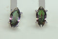 Edle 1,15 Carat Mystik Topas Ohrstecker 925 Silber Mystic Topas Ohrschmuck Ohrring