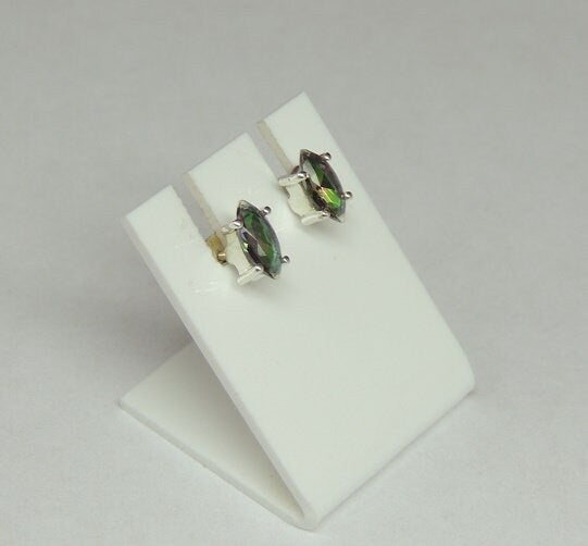 Edle 1,15 Carat Mystik Topas Ohrstecker 925 Silber Mystic Topas Ohrschmuck Ohrring