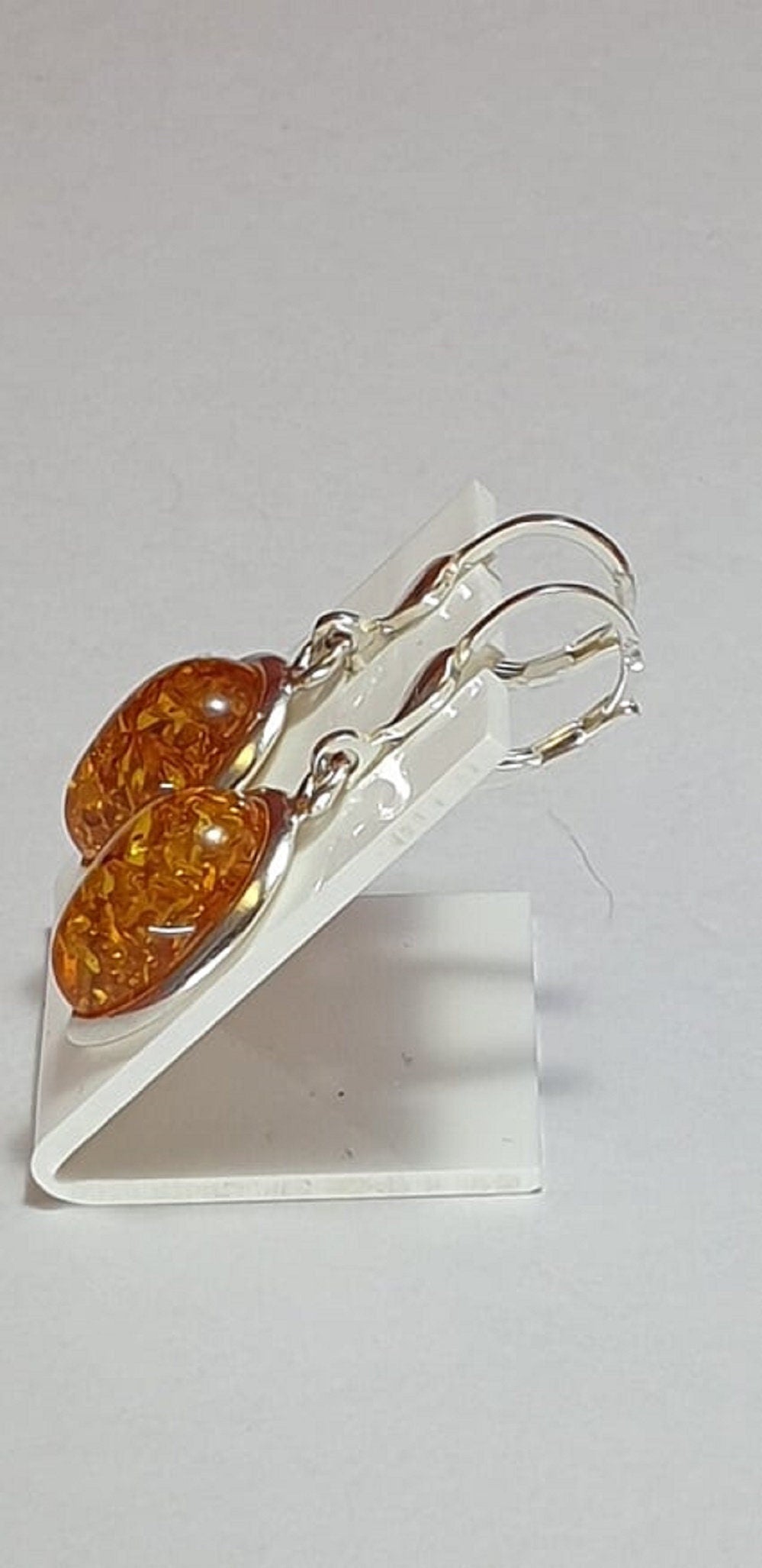 Edle Bernstein Ohrhanger 925 Silber Bernstein aus Letland Ohrschmuck Brisur