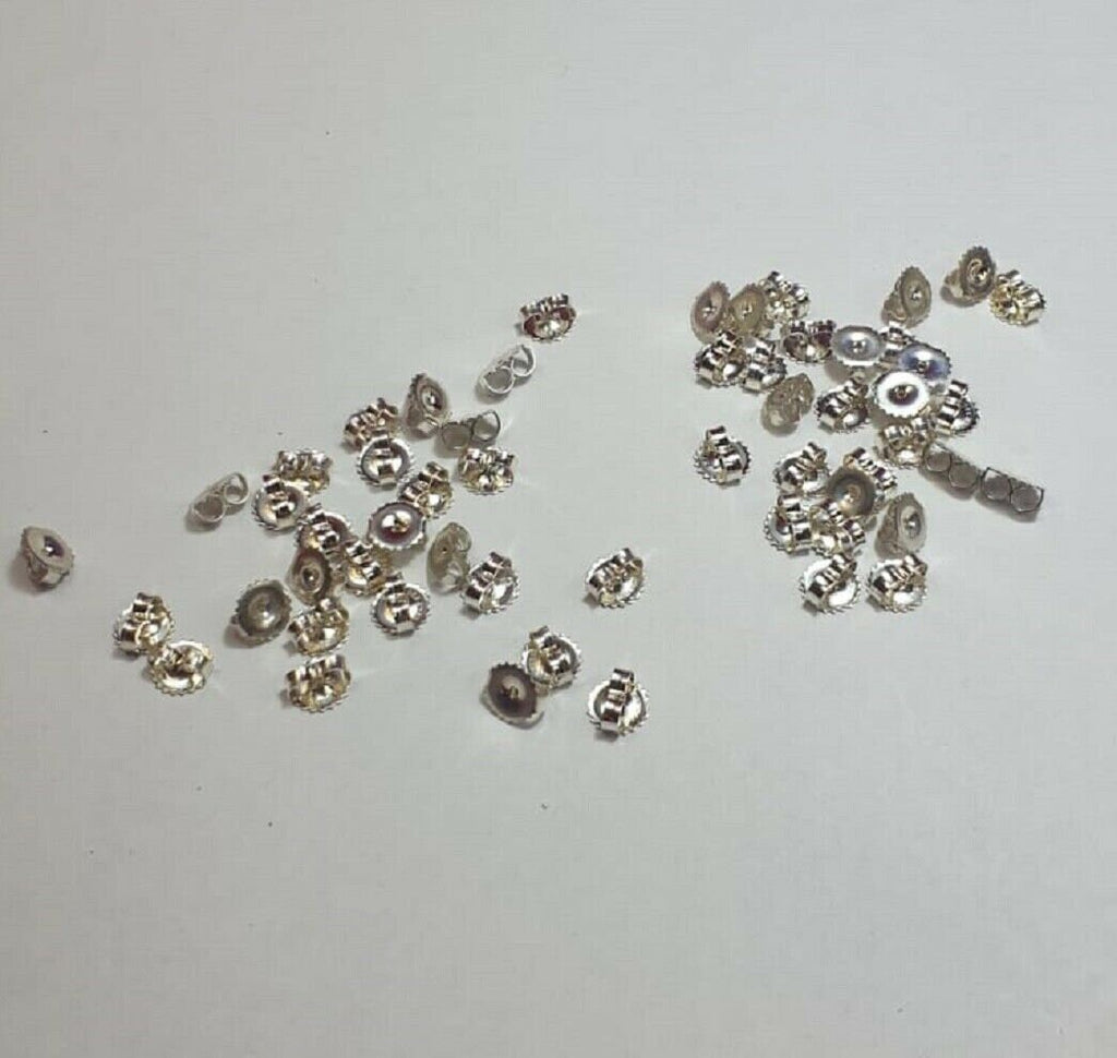 1 x Flagel, Ohrmutter, ohrflagel, Ersatzteil, far Ohrstecker , 7 mm, Silber 925