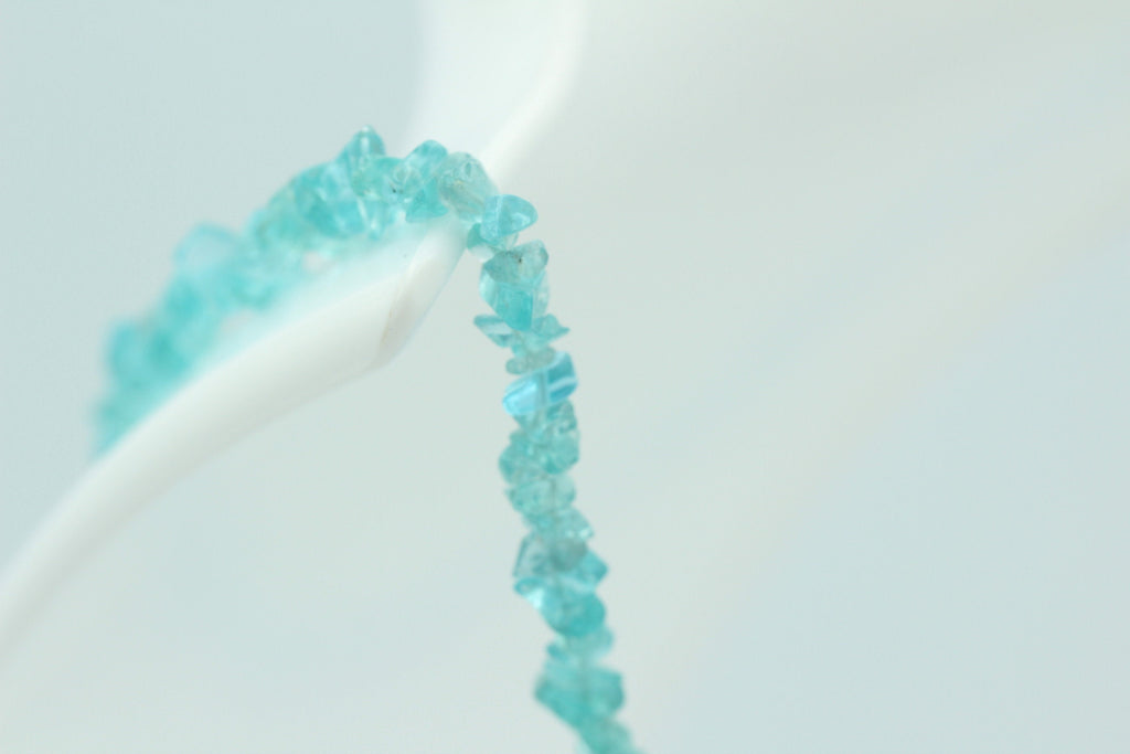 36,0 Carat Neon Apatit Splitterkette  925 Silber Verlängerungskette Apatit