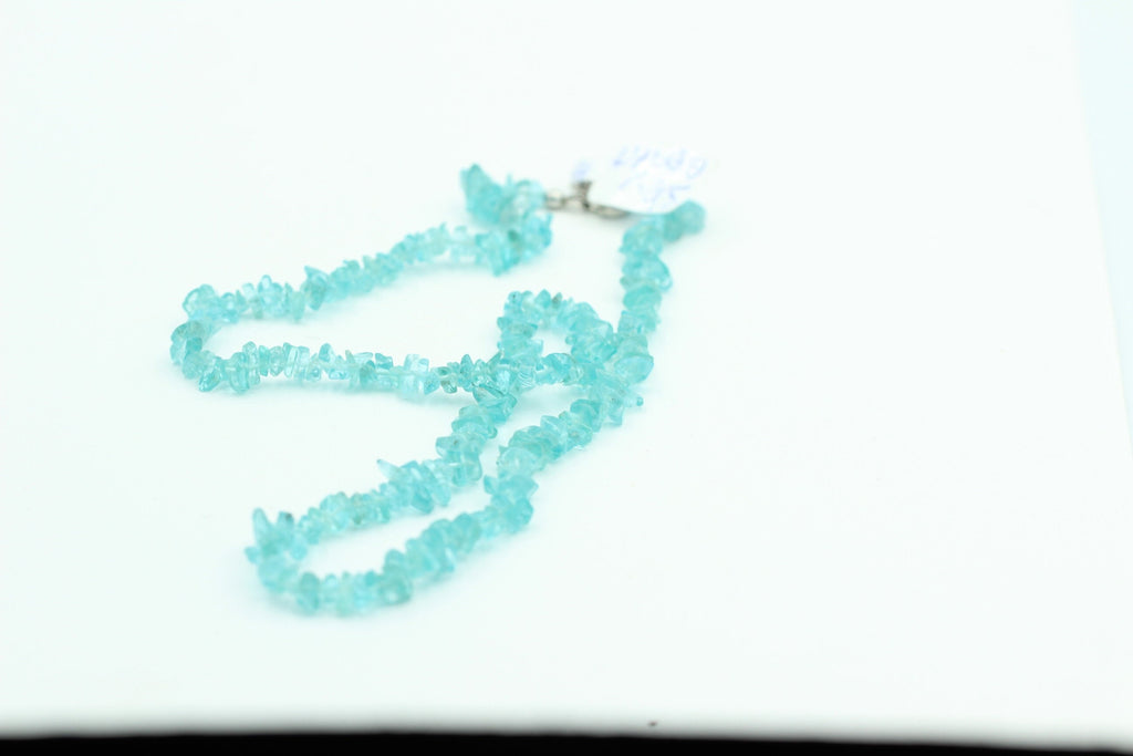 36,0 Carat Neon Apatit Splitterkette  925 Silber Verlängerungskette Apatit