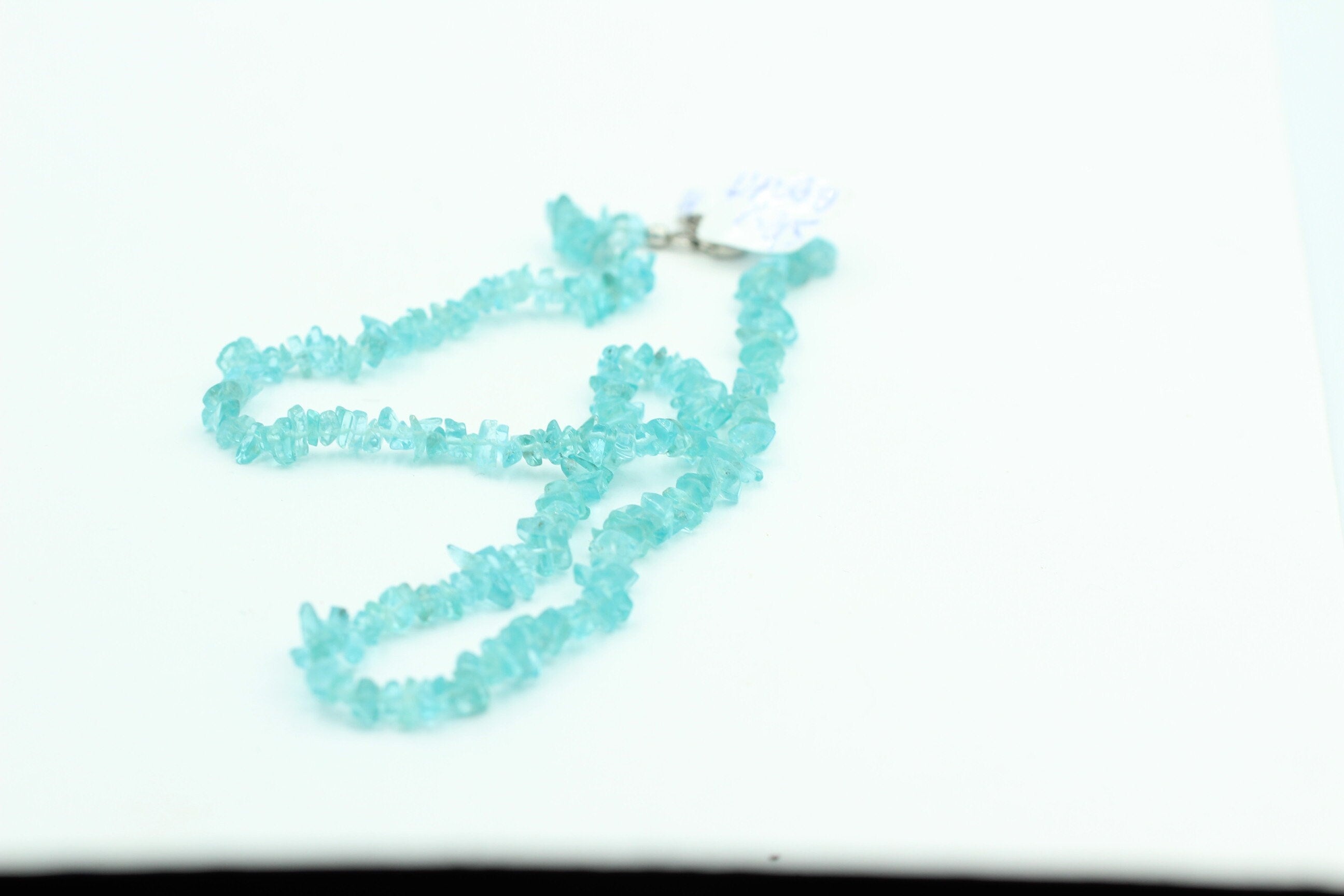 36,0 Carat Neon Apatit Splitterkette  925 Silber Verlängerungskette Apatit