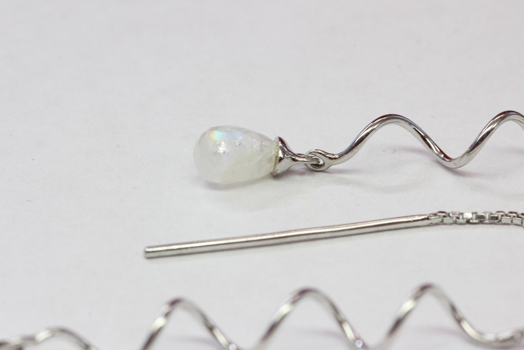 Edler 3,0 Monadlichtopas Ohrhanger 925 Silber Ohrring Ohrschmuck Topasschmuck