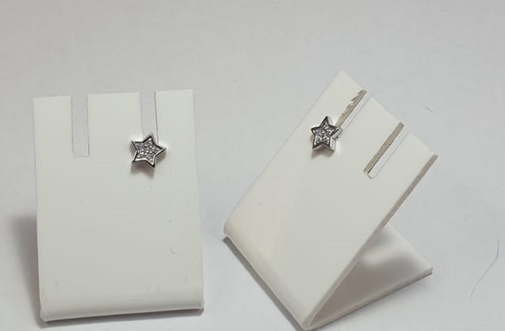 Edle Stern Ohrstecker 925 Silber mit Zirkonia American Diamant Ohrstecker