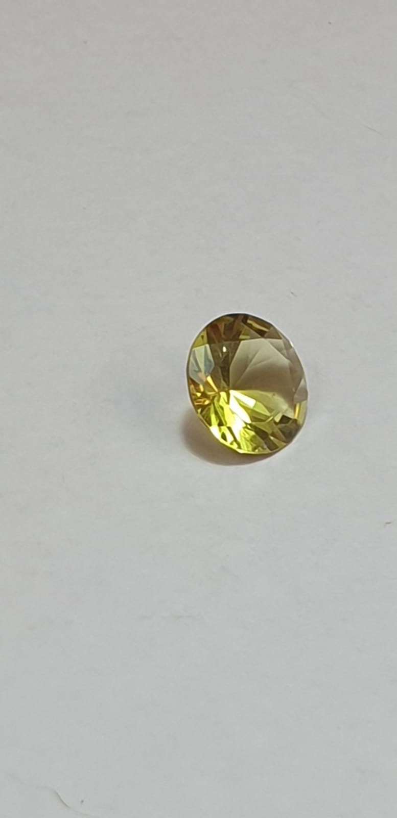 1,0  Carat Limonen Quarz AAA Qualitat Lemon Quarz 10 mm Diamant Schliff