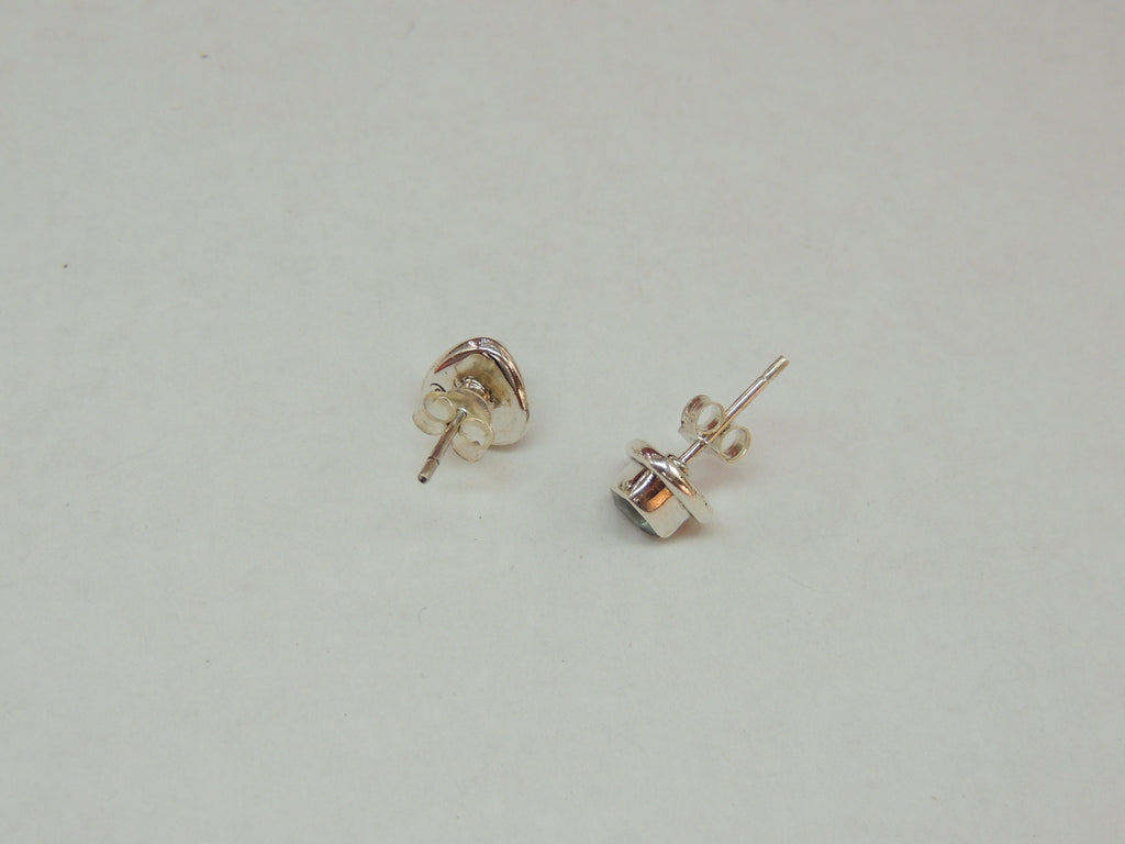 0,84 Carat Blautopas Trillion Ohrstecker 925 Silber blauer Topas Sky blue