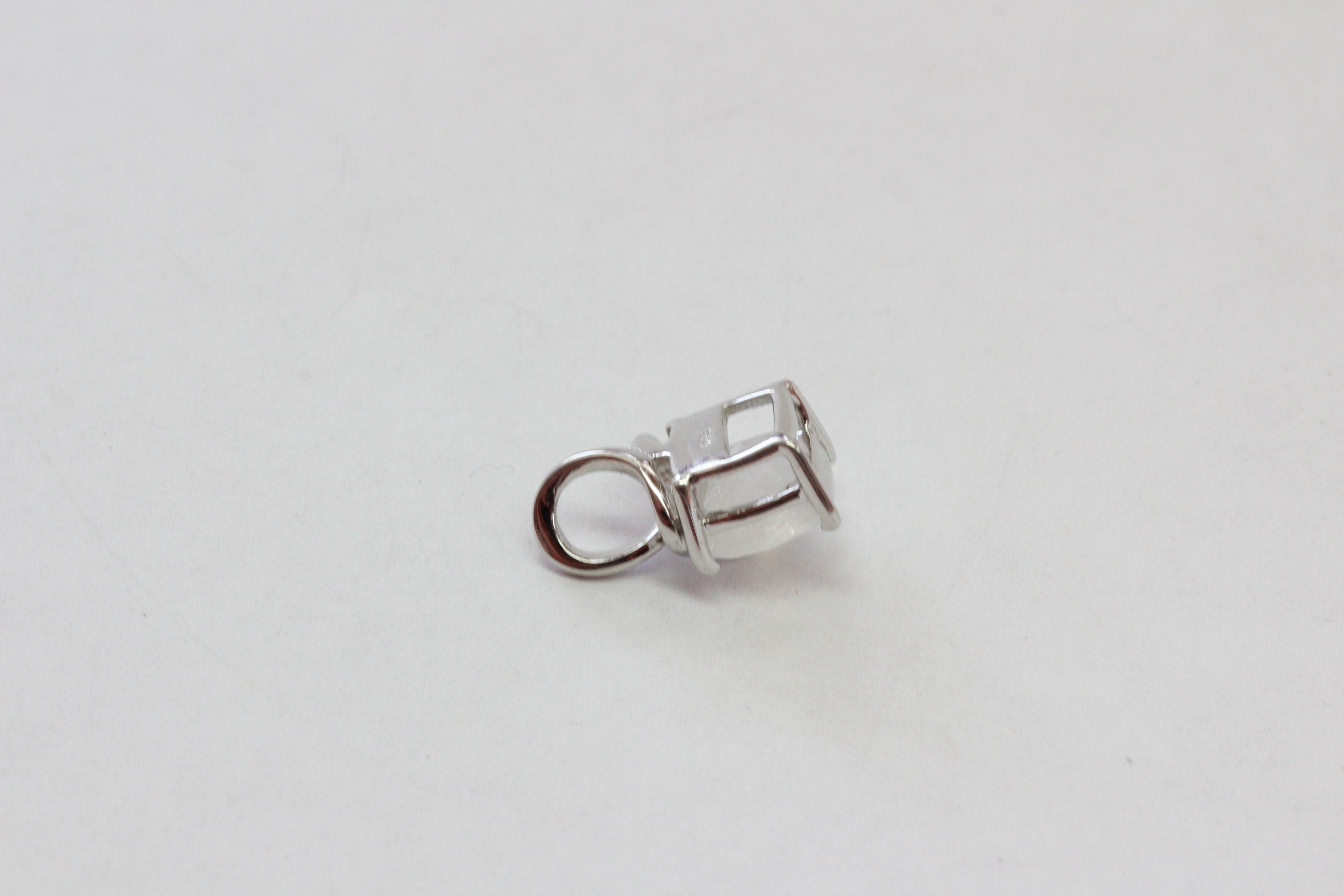 Edler 1,40 Carat Mondlichttopas Anhanger 925 Silber Checker Schliff top Edelstein