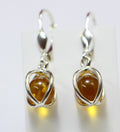 Edle Bernstein Ohrhanger 925 Silber edler Bernstein aus Litauen Top Schmuck
