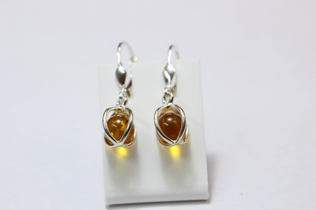 Edle Bernstein Ohrhanger 925 Silber edler Bernstein aus Litauen Top Schmuck