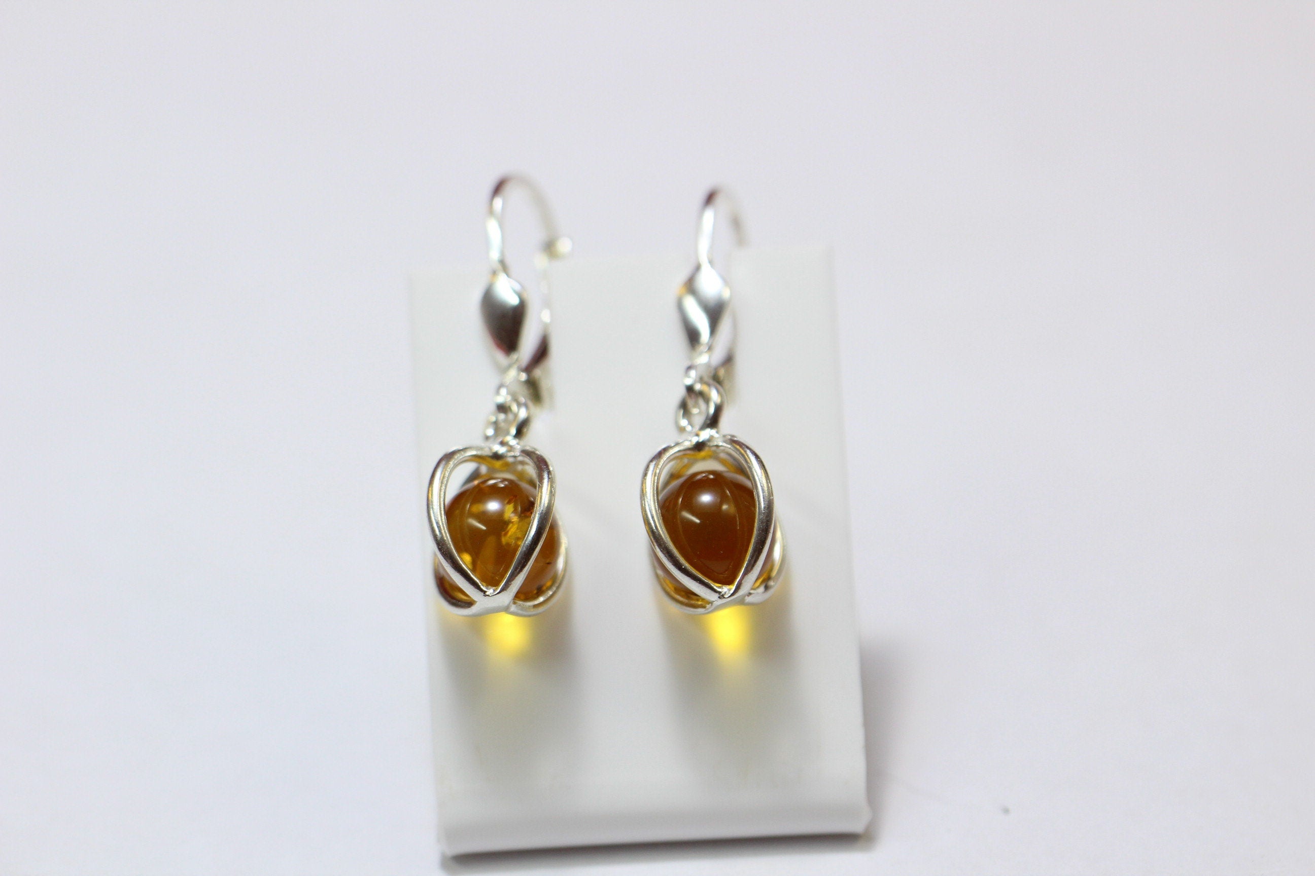 Edle Bernstein Ohrhanger 925 Silber edler Bernstein aus Litauen Top Schmuck