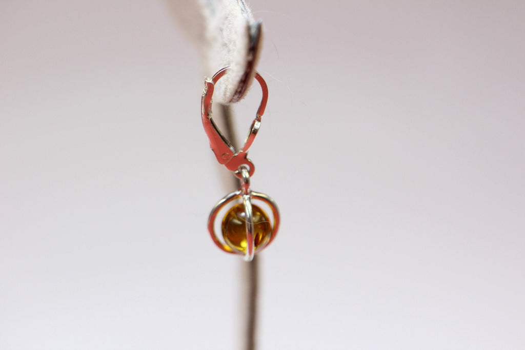 Edle Bernstein Ohrhanger 925 Silber edler Bernstein aus Litauen Top Schmuck