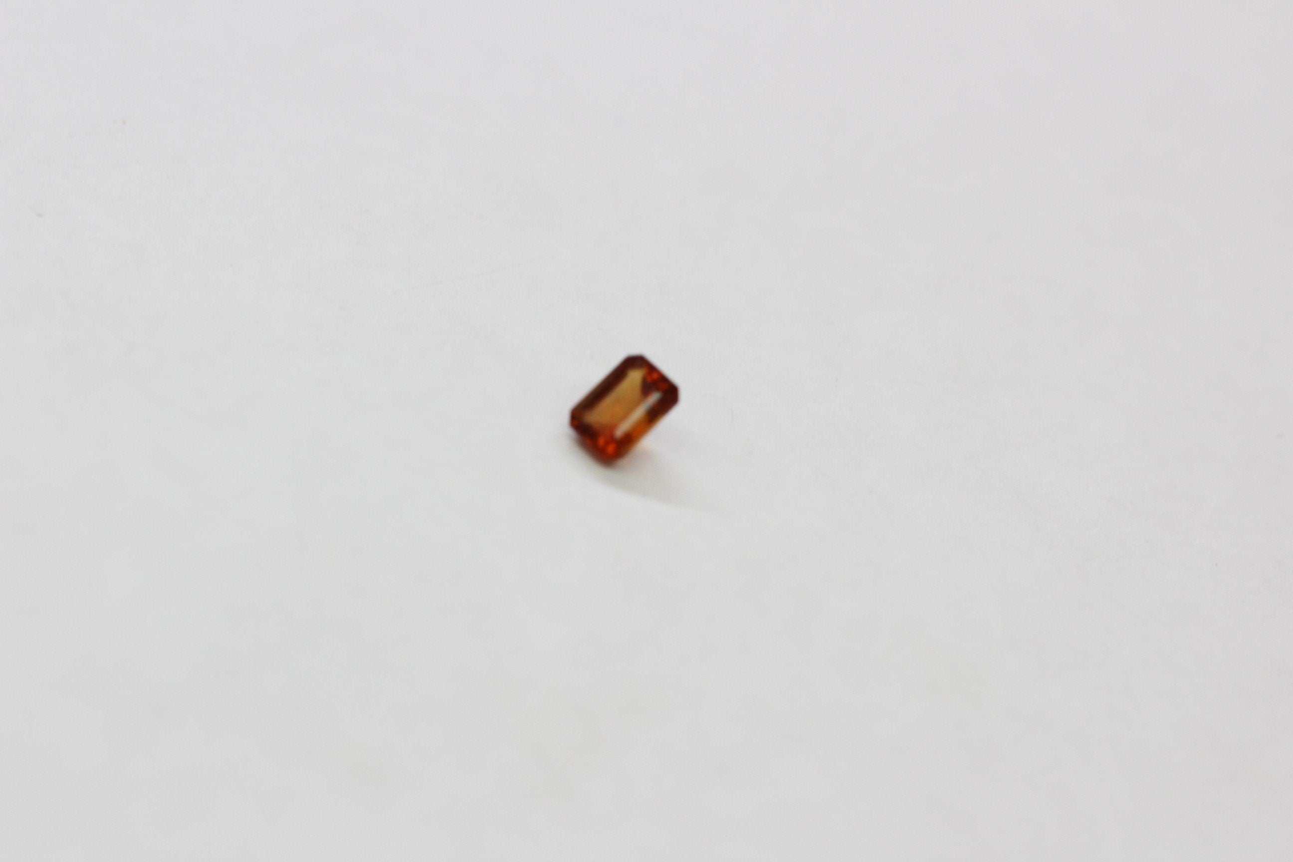 1,17 Carat orange Hessonit Granat Edelsteinn Oktagonschliff Sammlerstein VS Qualitat