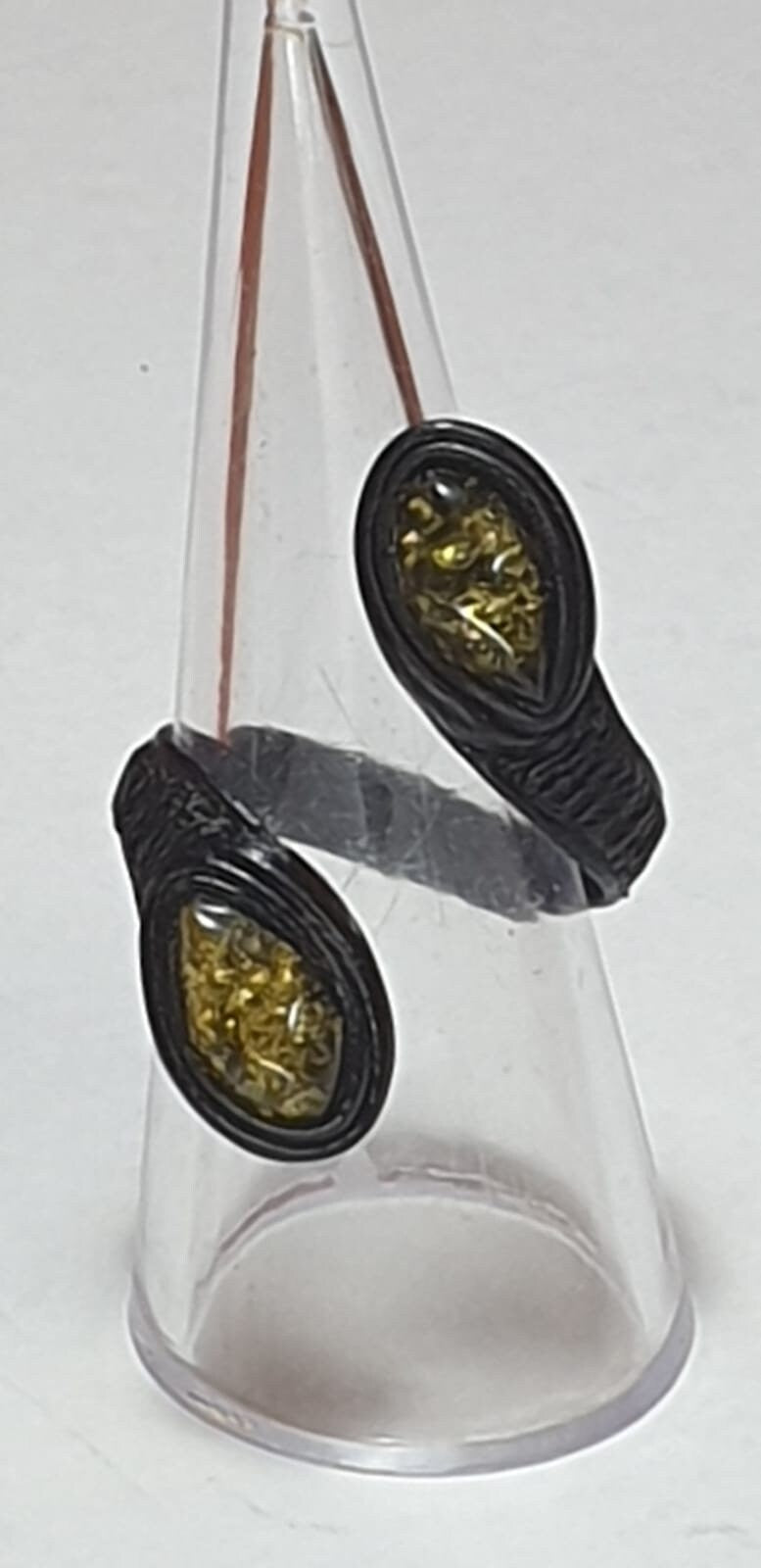 Cabochon Lederring Bernstein
