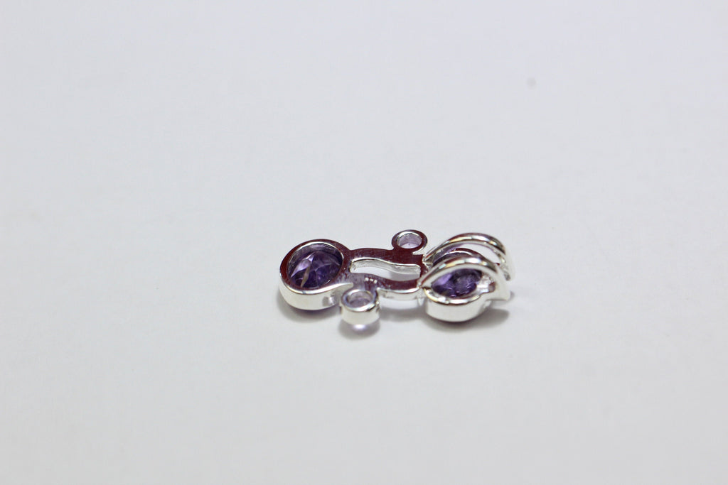 Designer 4,5 Carat Amethyst Anhanger Collier Kette Designschmuck Edelstein