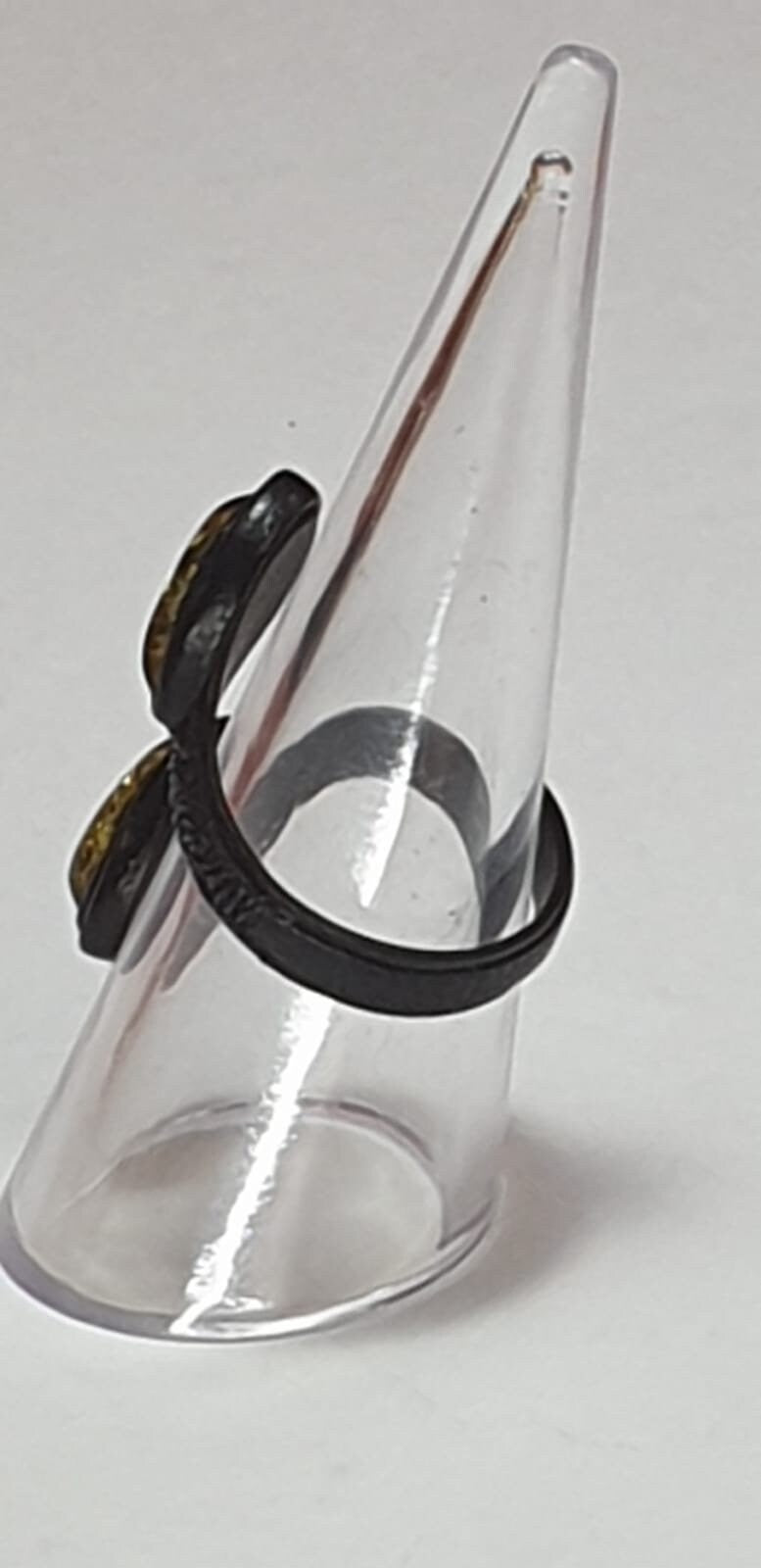 Cabochon Lederring Bernstein