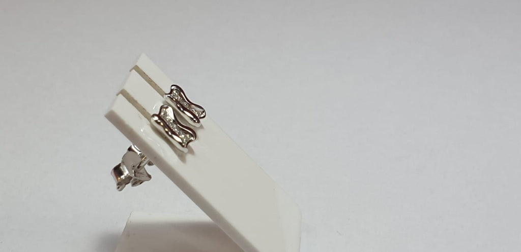 Edle Zirkonia Ohrstecker 925 Silber Unisex American Diamant Ohrstecker