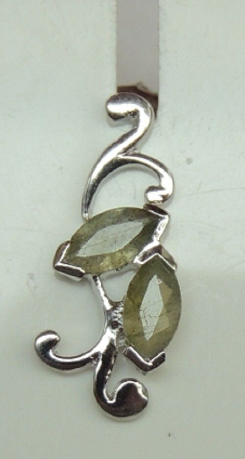 Edle 1,3 Carat irrisierende Labradorit Ohrstecker 925 Silber Ohrschmuck Ohrring
