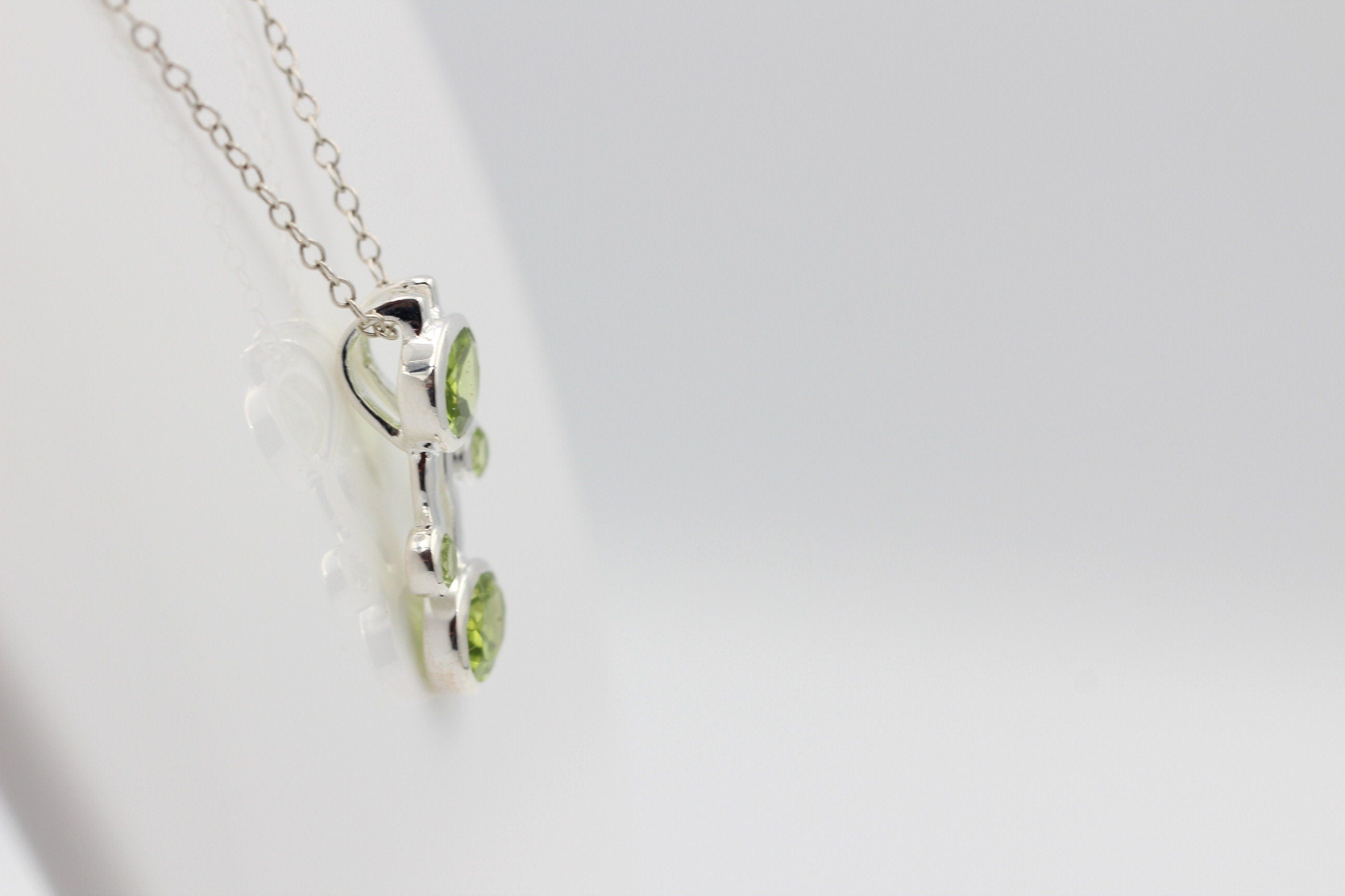 Designer 5,0 Carat Peridot Anhanger Collier Kette Olivin Designschmuck Top