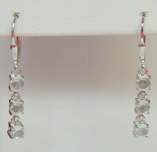 Edel 2,3 Carat Blautopas Brisur 925 Silber Ohrstecker Ohrring sky blue Topas Cab